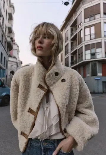 (XL) ZARA 리버서블 더블 페이스 자켓