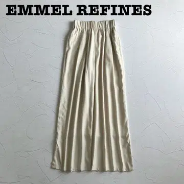 극미품 24ss 에멜 리파인즈 2턱 트로미 팬츠 허리밴딩