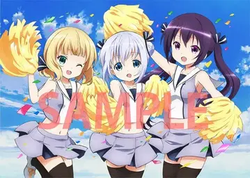 주문은 토끼입니까? 샤로 치노 리제 천 포스터