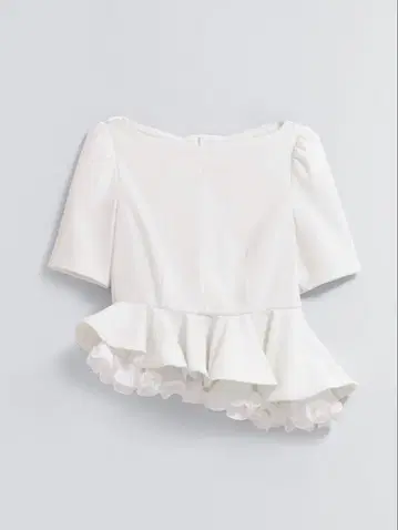 MAiSON Vol.2 플리츠 러플 페플럼 탑