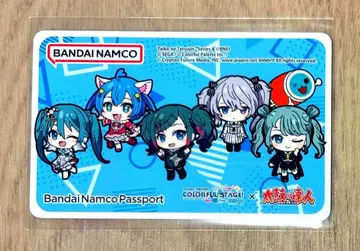 새상품 하츠네 미쿠 프로세카 바나패스포트 태고의 달인 콜라보 파랑