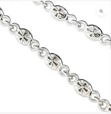 저스틴 데이비스 타이니 크로스 체인 목걸이 실버