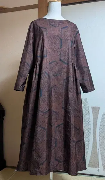 기모노 리메이크 오시마 명주 개더 원피스