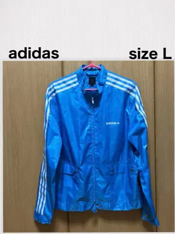 adidas / 아디다스 윈드 브레이커 L 스카이블루 쓰리 라인 3선