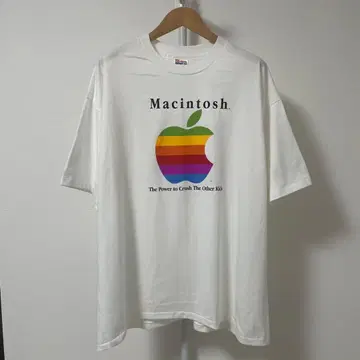 Apple 애플 T셔츠 Macintosh 기업 제조사 빈티지