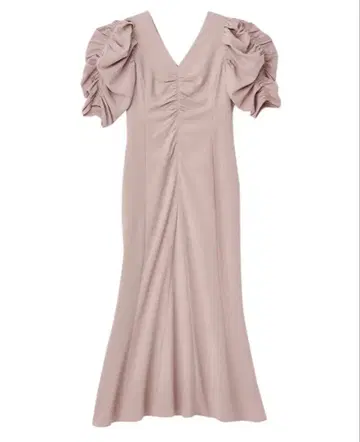 새상품 COCODEAL 드레이프 개더 머메이드 원피스 핑크