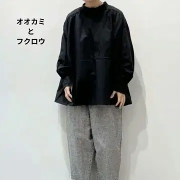 [ 늑대와 올빼미 ] 늑대와 아오쿠치바시의 나탈리 블라우스 린넨