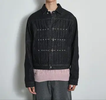 BLANK HOTEL 파이어맨 버클 디자인 데님 자켓