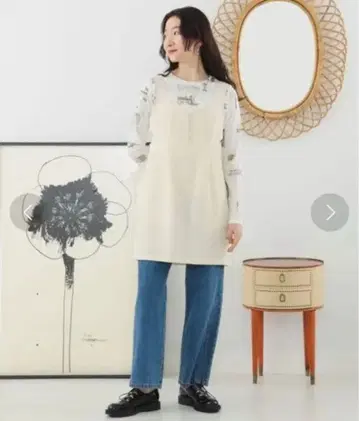 Ray BEAMS 컷 아웃 미니 살로펫 원피스