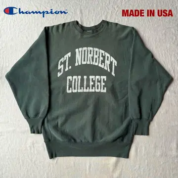 90s 챔피온 리버스 위브 2단 칼리지 프린트 맨투맨