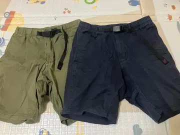 그라미치 올리브 네이비 숏팬츠 2종 세트