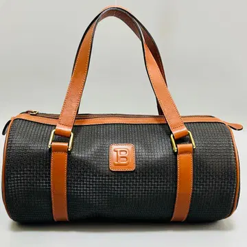 발리 미니 보스턴 백 핸드백 브라운 가죽 여성용