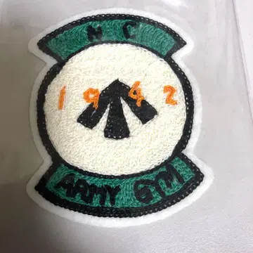 레어 나이젤카본 자수 패치 ARMY GYM 1942