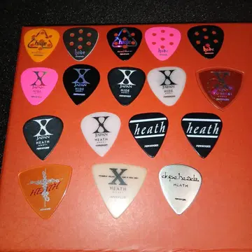 X JAPAN 기타 피크 17개 세트