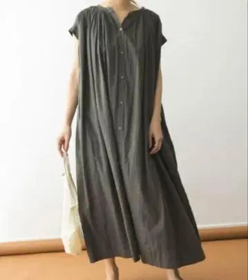 [ 미사용 새상품 ] 어반 리서치 도어스 코튼 보일 개더 원피스