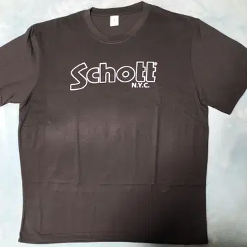 Schott 로고 블랙 T셔츠