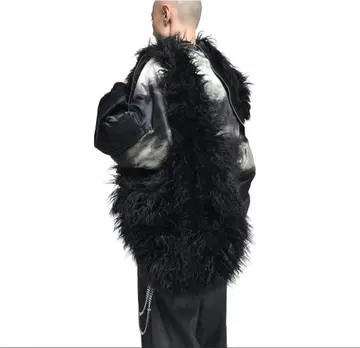 FILTH HAIRY FUR SHOULDER BAG /BLK