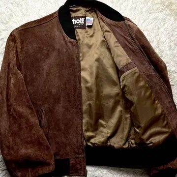 컨디션 최상/42인치 SCHOTT 327 스웨이드 가죽 자켓 MA-1