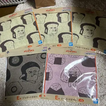 빵도둑 반다이 캐릭터 타월 5개 세트