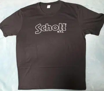 Schott NYC 블랙 T셔츠 앞면 디자인