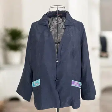 LEONARD 레오나르 코튼 실크 꽃무늬 자켓 42 겉옷 가디건