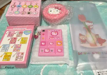 거울 포함 컴팩트 브러쉬 타일씰풍 미니 거울 키티 세트