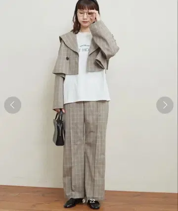 fig London uncle CHECK 팬츠 체크