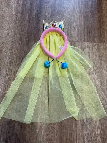 슈퍼 닌텐도 월드 피치 공주 머리띠