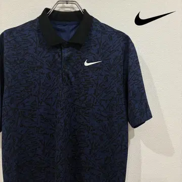 Nike 나이키 네이비 패턴 피케 셔츠 올 패턴 DRIFIT S 파랑
