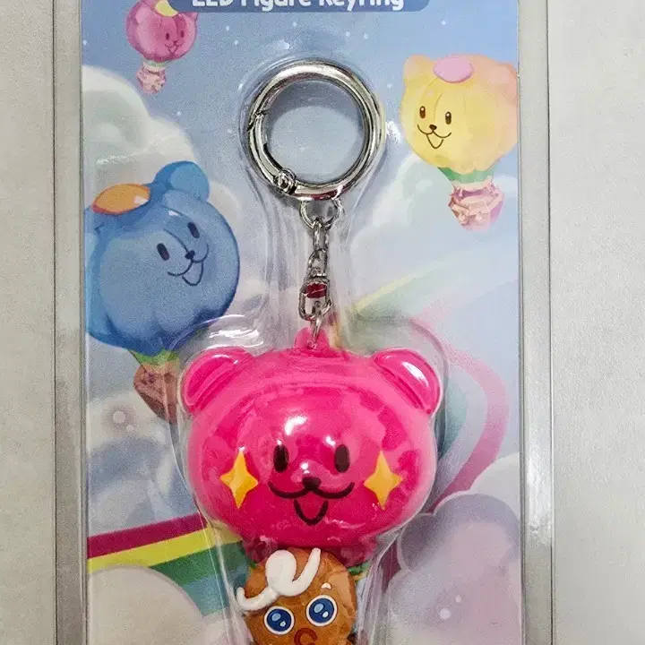 쿠키런 LED 곰젤리 열기구 키링