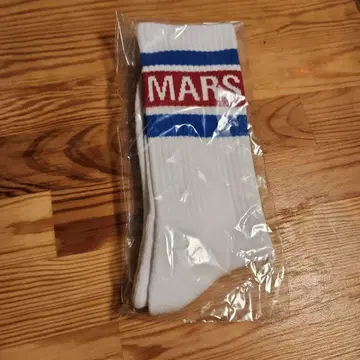 MARS 로고 화이트 양말