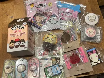 한국 한정판 치이카와 (먼작귀) 하치와레 헌책방 시사 랏코 밤만쥬 세트