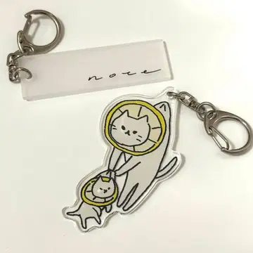 카미시라이시 모네 레모네코 note 키링 2개 세트 lemonede