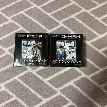 데스노트 DMM 복권 B상 아크릴 블록 L 야가미 라이토 세트