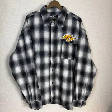 BLANKY JET 플란넬 셔츠 옴브레 셔츠