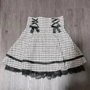 AnkRouge 스커트 라메 트위드