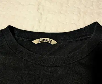 AURALEE 블랙 T셔츠 3 반팔