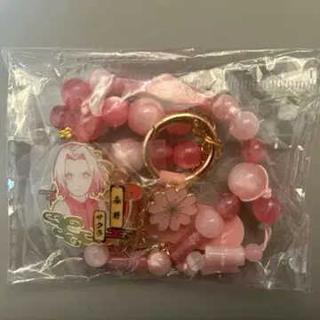 [중국 정품] NARUTO 비즈 스마트폰 스트랩 사쿠라