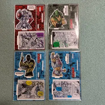 근육맨 디오라마 아크릴 스탠드 4점 세트