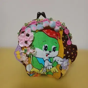 핸드메이드 가마구치 파우치 소품함 쇼와 레트로