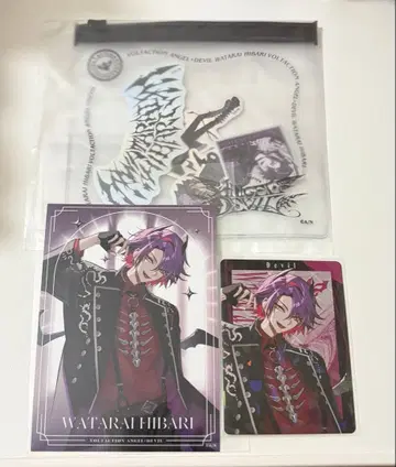 와타라이 히바리 angel&devil 카드 혜택 클리어 파우치 스티커