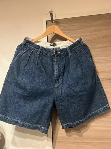 Schott 데님 하프 팬츠