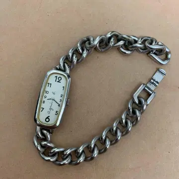 agnes b 수동 와인딩 시계 체인 팔찌