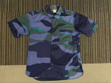 DRIES VAN NOTEN 드리스반노튼 카모 패턴 반팔 셔츠