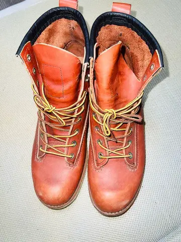 레드윙 브라운 가죽 하이컷 부츠