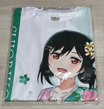 러브 라이브 미후네 시오코 풀 그래픽 T셔츠 프리 사이즈 하와이안 새상품