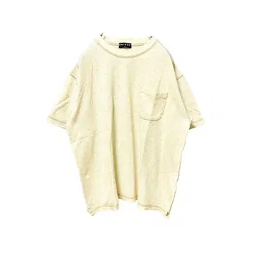 [ 희소 ] 구택 UNIQLO 올드 유니클로 포켓 T셔츠 린넨 베이지 L