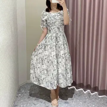 AnMILLE 안미르 플라워 개더 티어드 원피스