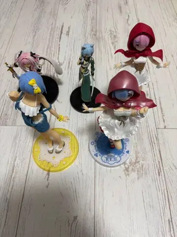 리제로 페이트 소드 아트 온라인 피규어 5개