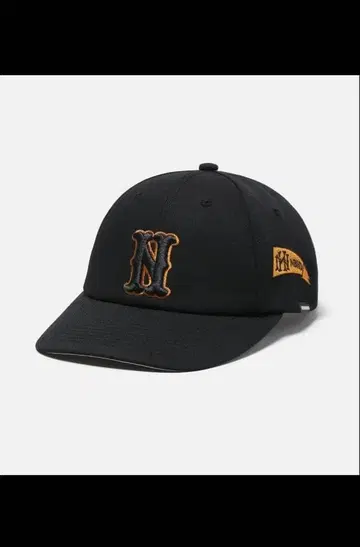 NEIGHBORHOOD BASEBALL CAP-BLACK x GOLD